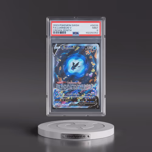 2023 Pokémon Sword and Shield Crown Zenith #GG39 Lumineon V - Holo Full Art (PSA 9 MINT)