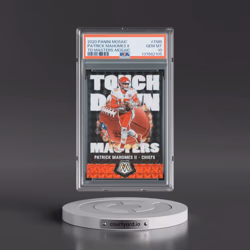 2020 Panini Mosaic Touchdown Masters #TM8 Patrick Mahomes II - Mosaic (PSA 10 GEM MINT)