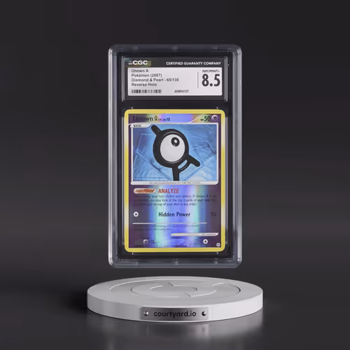 2007 Diamond & Pearl #65/130 Unown A - Reverse Holo (CGC 8.5 NM-MT+)