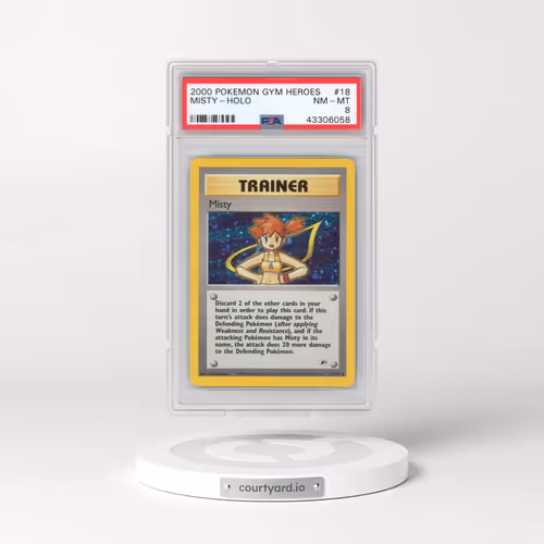 2000 Pokémon Gym Heroes #18 Misty - Holo (PSA 8 NM-MT)