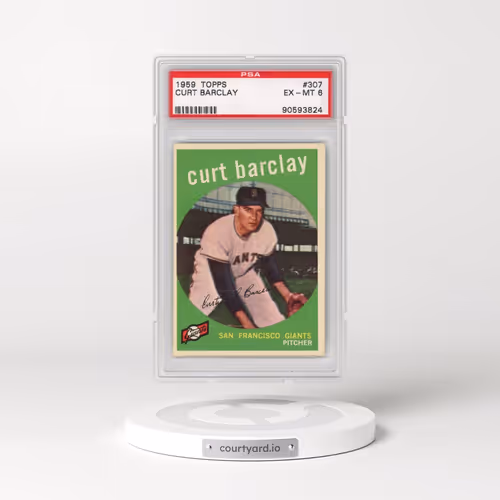 1959 Topps #307 Curt Barclay (PSA 6 EX-MT)