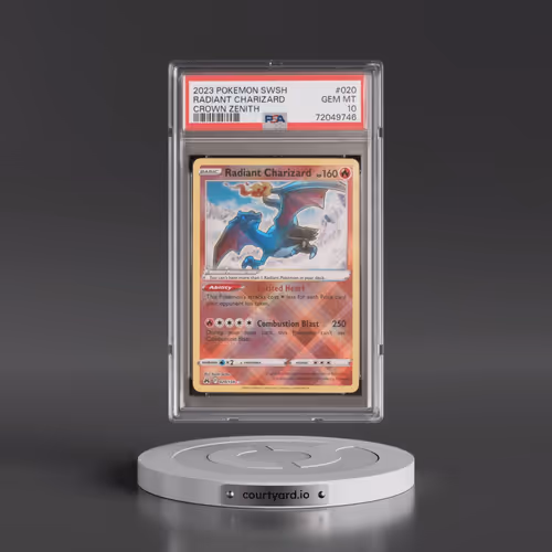 2023 Pokémon Sword and Shield Crown Zenith #020 Radiant Charizard - Holo (PSA 10 GEM MINT)