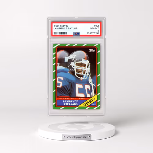 1986 Topps #151 Lawrence Taylor (PSA 8 NM-MT)