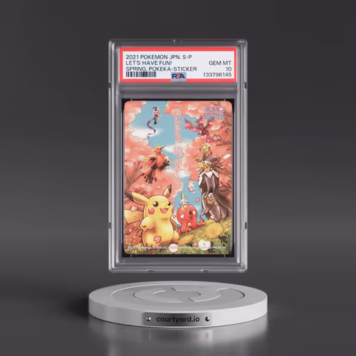 2021 Pokémon S Promo Let's Have Fun! Spring, Pokeka - Sticker (PSA 10 GEM MINT)