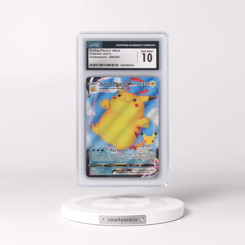 2021 Celebrations #009/025 Surfing Pikachu VMAX - Holo (CGC 10 GEM MINT)
