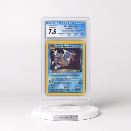 1999 Team Rocket #8/82 Dark Gyarados - League Prerelease Promo (Holo) (CGC 7.5 NM+)