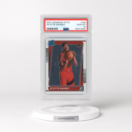 2021 Panini Donruss Optic #186 Scottie Barnes (PSA 10 GEM MINT)
