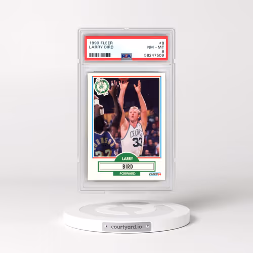 1990 Fleer #8 Larry Bird (PSA 8 NM-MT)