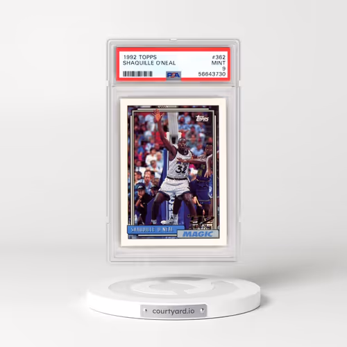 1992 Topps #362 Shaquille O'Neal (PSA 9 MINT)