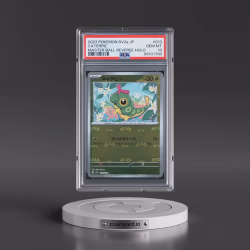 2023 Pokémon Sv2a-Pokemon 151 #010 Caterpie - Reverse Holo Master Ball (PSA 10 GEM MINT)
