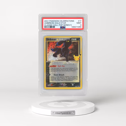 2021 Pokémon Celebrations Classic Collection #17 Umbreon-Gold Star (PSA 9 MINT)