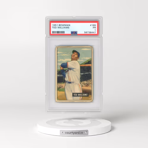 1951 Bowman #165 Ted Williams (PSA 1 PR)