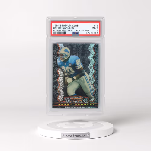 1994 Stadium Club Bowman's Best #14 Barry Sanders - Black Refractor (PSA 9 MINT)