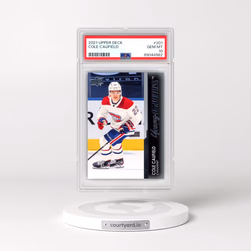 2021-2022 Upper Deck #201 Cole Caufield (PSA 10 GEM MINT)