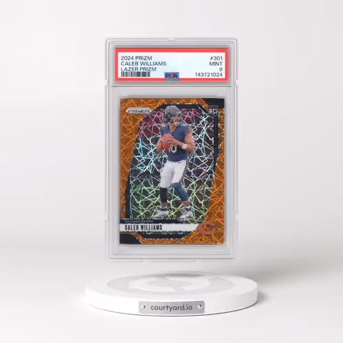 2024 Panini Prizm #301 Caleb Williams - Lazer Prizm (PSA 9 MINT)