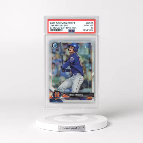 2018 Bowman Draft #BDC6 Jarred Kelenic - Chrome-Batting-Refractor (PSA 10 GEM MINT)