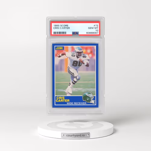 1989 Score #72 Cris Carter (PSA 10 GEM MINT)
