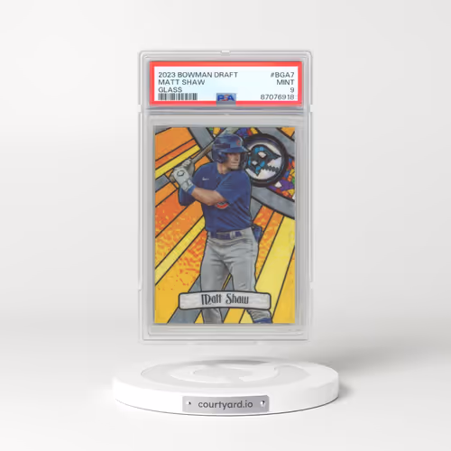 2023 Bowman Draft Bowman Glass #BGA7 Matt Shaw (PSA 9 MINT)