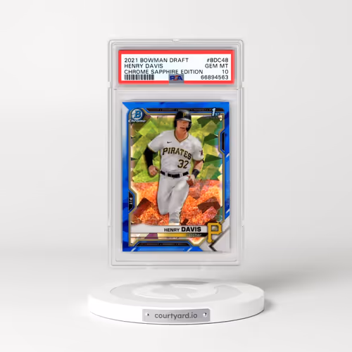 2021 Bowman Draft Chrome Sapphire Edition #BDC48 Henry Davis (PSA 10 GEM MINT)