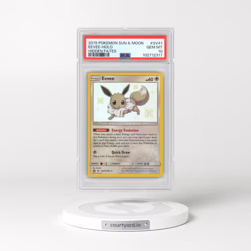 2019 Pokémon Sun & Moon Hidden Fates #SV41 Eevee - Holo (PSA 10 GEM MINT)