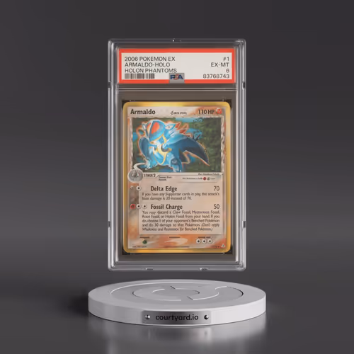 2006 Pokémon EX Holon Phantoms #1 Armaldo - Holo (PSA 6 EX-MT)