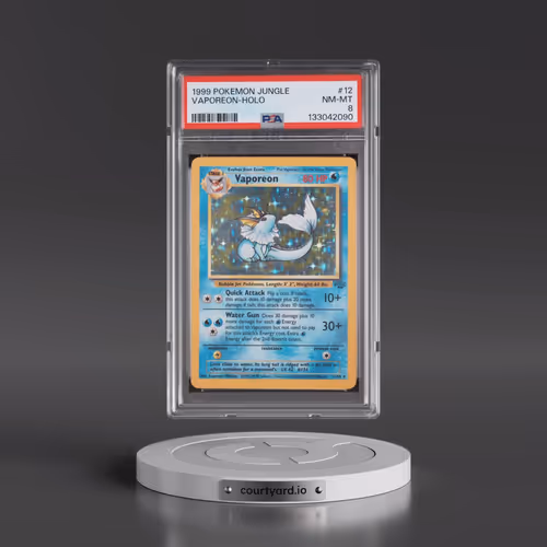 1999 Pokémon Jungle #12 Vaporeon - Holo (PSA 8 NM-MT)