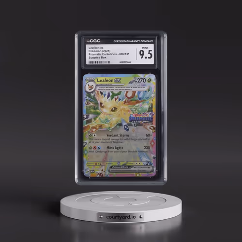 2025 Pokémon Pre EN-Prismatic Evolutions #006 Leafeon EX - Holo Surprise Box Exclusive (CGC 9.5 MINT