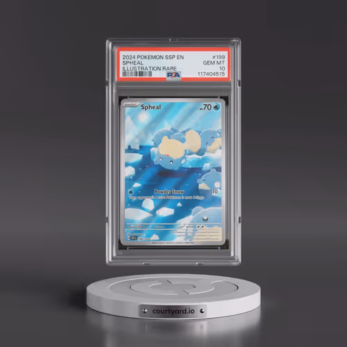 2024 Pokémon Ssp EN-Surging Sparks #199 Spheal - Illustration Rare (PSA 10 GEM MINT)