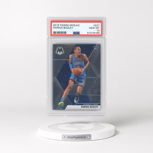 2019 Panini Mosaic #227 Darius Bazley (PSA 10 GEM MINT)