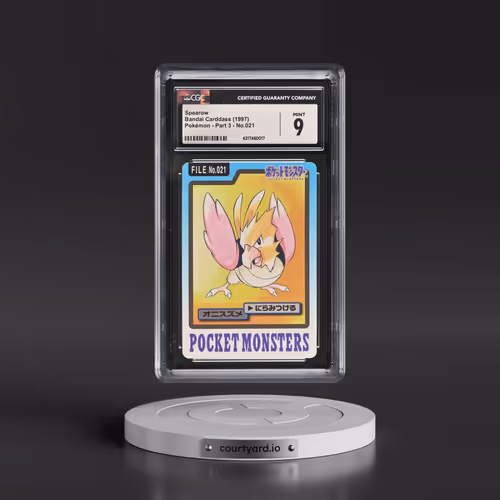 1997 (Pocket Monsters on Bottom) Part 3 #021 Spearow (CGC 9 MINT)