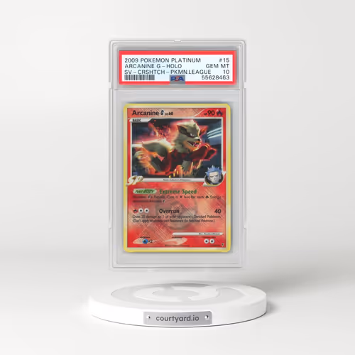 2009 Pokémon Platinum Supreme Victors #15 Arcanine G - Holo Crosshatch-2009 Pokemon League (PSA 10 G