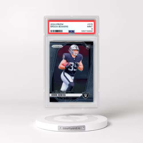 2024 Panini Prizm #315 Brock Bowers (PSA 9 MINT)