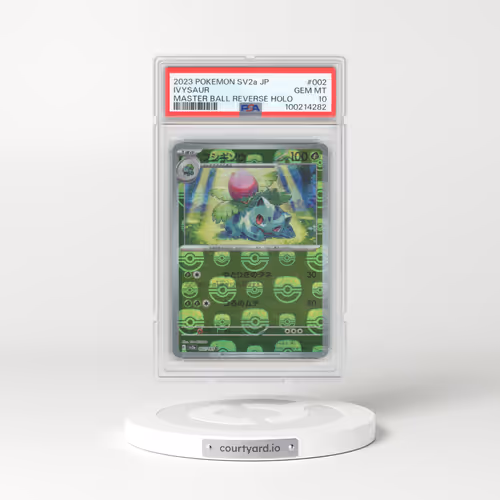 2023 Pokémon Sv2a-Pokemon 151 #002 Ivysaur - Reverse Holo Master Ball (PSA 10 GEM MINT)