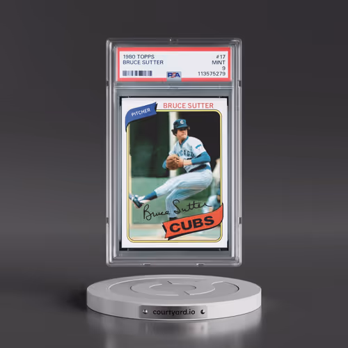 1980 Topps #17 Bruce Sutter (PSA 9 MINT)