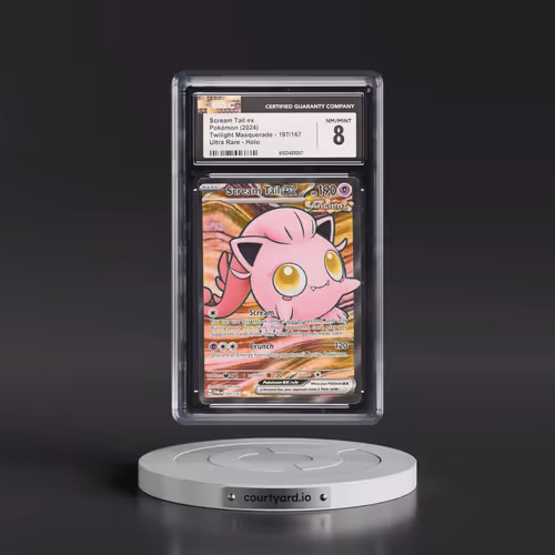 2024 Twilight Masquerade - TWM EN #197/167 Scream Tail ex - Ultra Rare Holo (CGC 8 NM-MT)