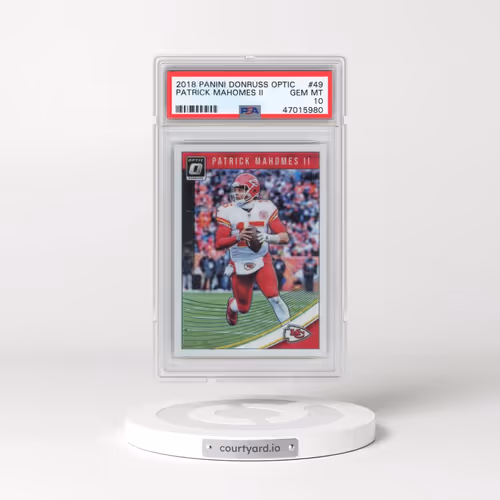 2018 Panini Donruss Optic #49 Patrick Mahomes II (PSA 10 GEM MINT)