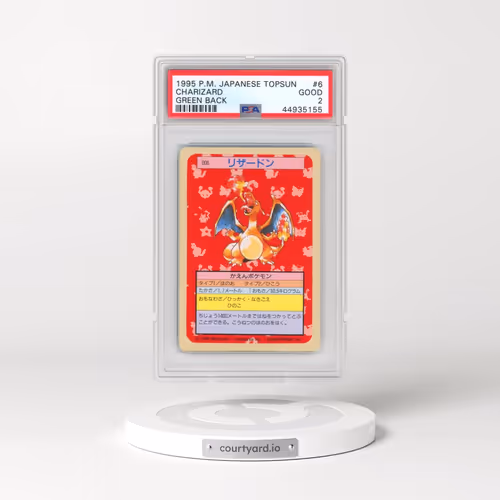 1997 Pokémon Topsun #6 Charizard - Green Back (PSA 2 GOOD)