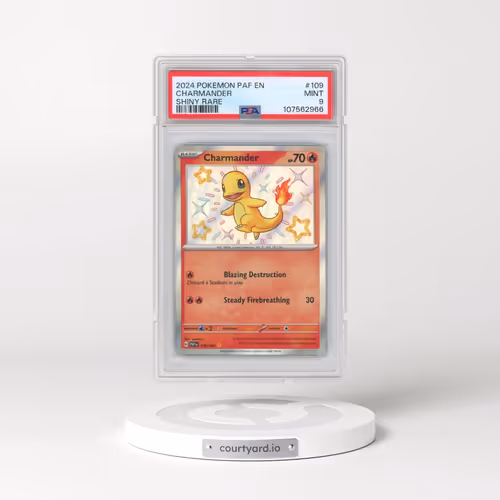 2024 Pokémon Paf EN-Paldean Fates #109 Charmander - Shiny Rare (PSA 9 MINT)