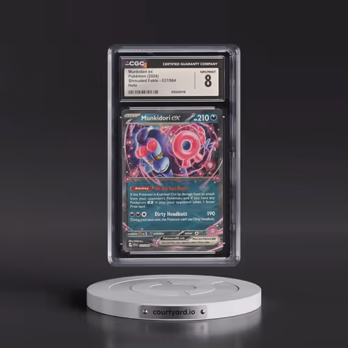 2023 Shrouded Fable - SFA EN #037/064 Munkidori ex - Holo (CGC 8 NM-MT)
