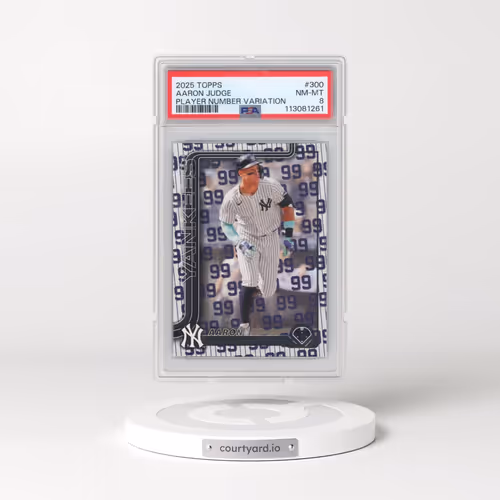 2025 Topps #300 Aaron Judge - Player Number Variation (PSA 8 NM-MT)
