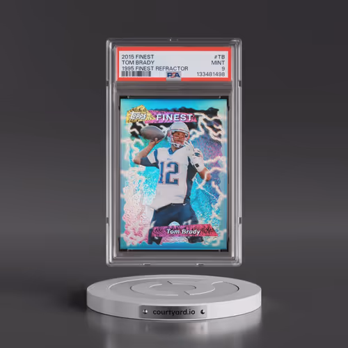 2015 Finest 1995 Finest Refractor #TB Tom Brady (PSA 9 MINT)