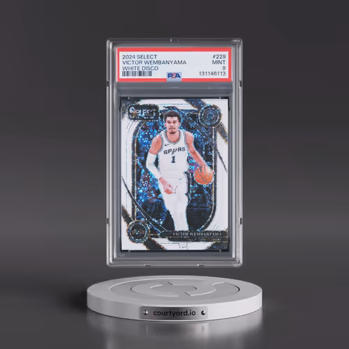 2024 Panini Select #229 Victor Wembanyama - White Disco (PSA 9 MINT)