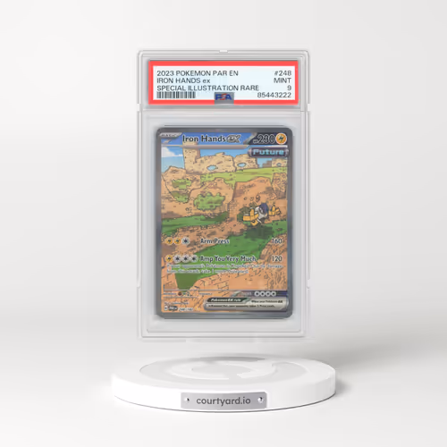 2023 Pokémon Par EN-Paradox Rift #248 Iron Hands EX - Holo Special Illustration Rare (PSA 9 MINT)