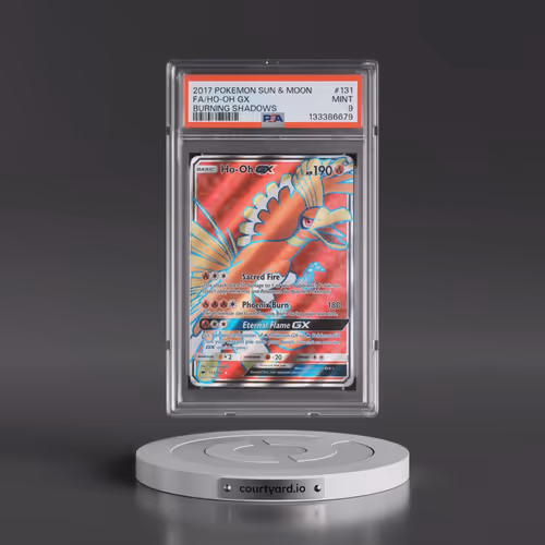 2017 Pokémon Sun & Moon Burning Shadows #131 HO-Oh GX - Holo Full Art (PSA 9 MINT)