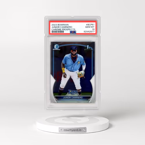 2023 Bowman Chrome Prospects #BCP61 Junior Caminero (PSA 10 GEM MINT)
