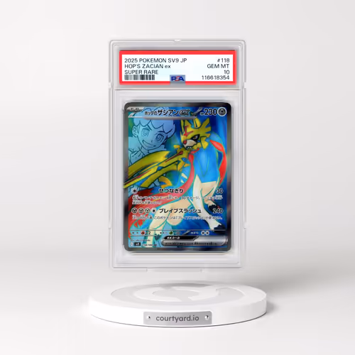 2025 Pokémon SV9-Battle Partners #118 Hop's Zacian EX - Holo Super Rare (PSA 10 GEM MINT)