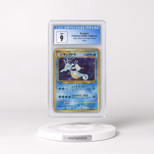 1999 Gold, Silver, to a New World Kingdra - Holo (CGC 9 MINT)