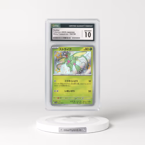 2023 Japanese Shiny Treasure EX #194 Scyther - Holo (CGC 10 GEM MINT)