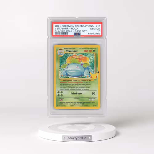 2021 Pokémon Celebrations Classic Collection #15 Venusaur - Holo (PSA 10 GEM MINT)