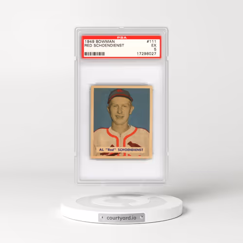 1949 Bowman #111 Red Schoendienst (PSA 5 EX)